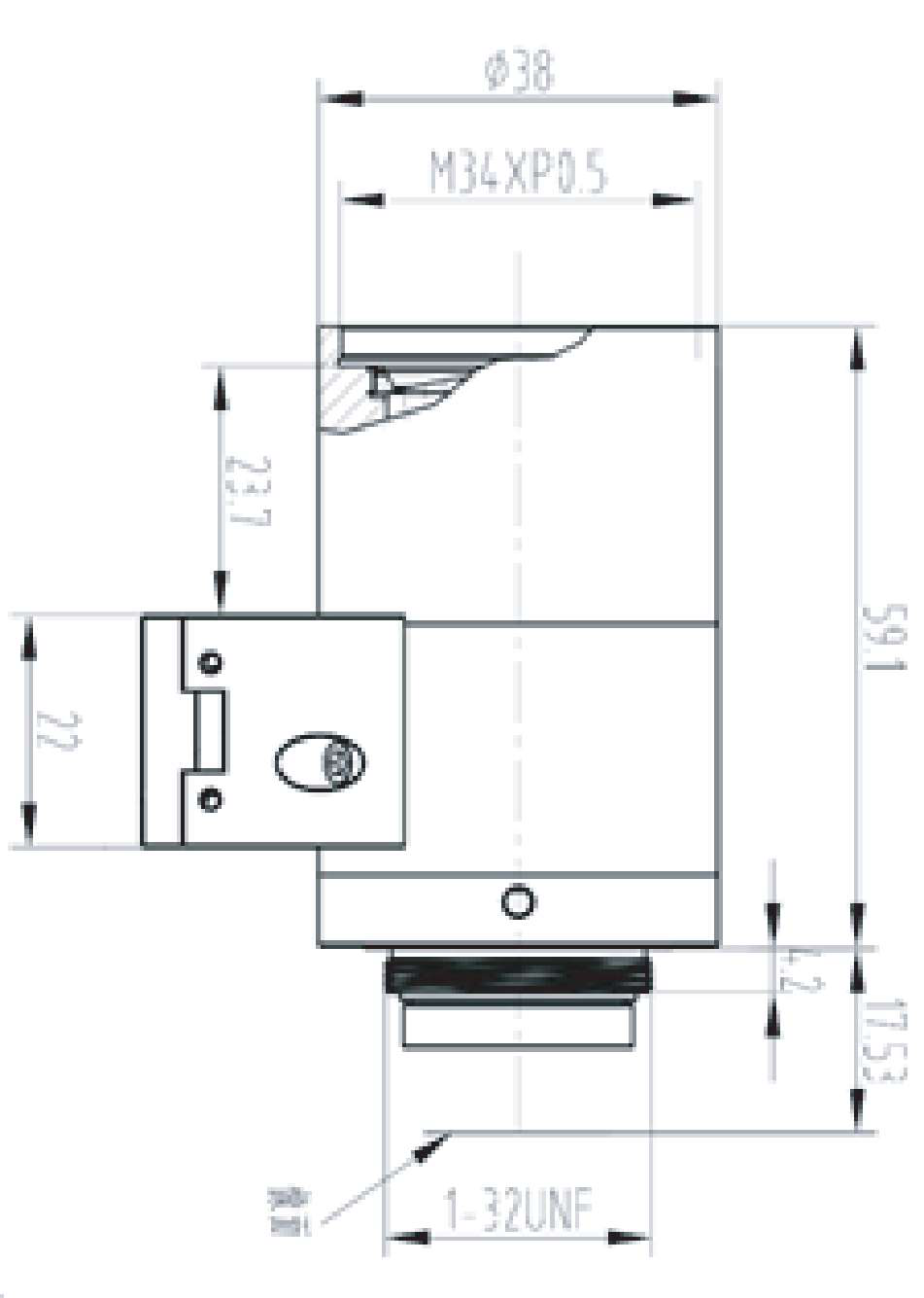 LS-FFL-1526 dimensions (mm)