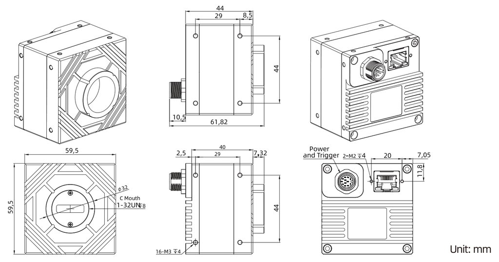 LS-LCM-0064 dimensions (mm)