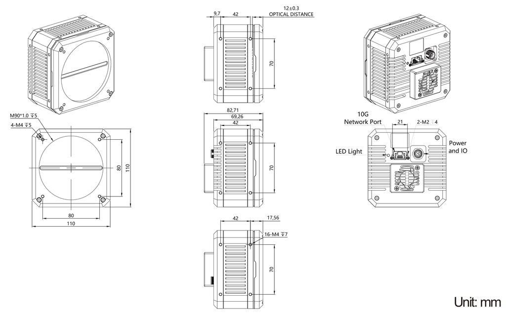 LS-LCM-0070 dimensions (mm)