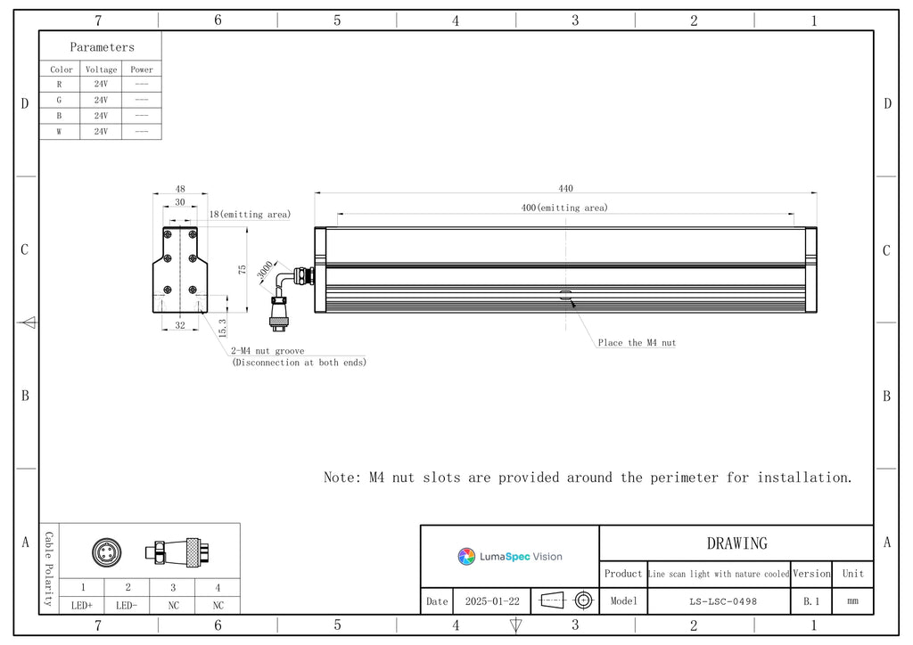 LS-LSC-0498 dimensions (mm)