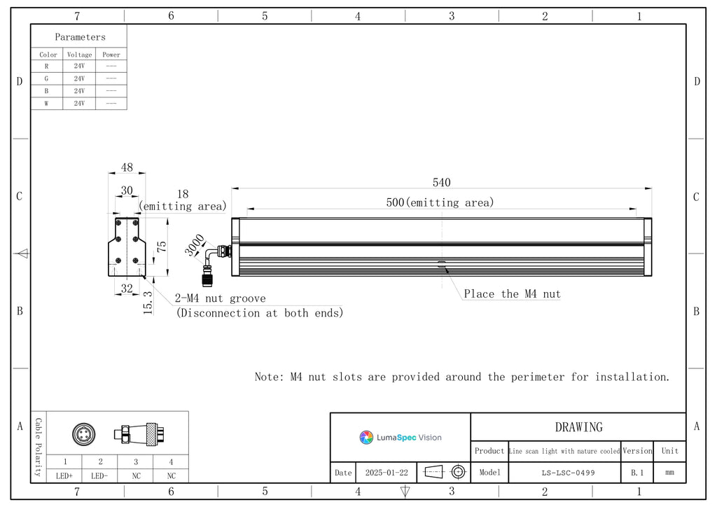 LS-LSC-0499 dimensions (mm)