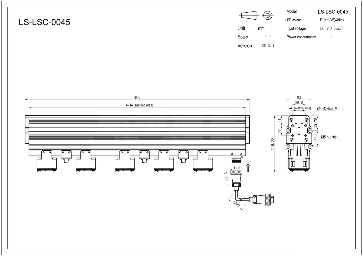 LS-LSC-0045 dimensions (mm)