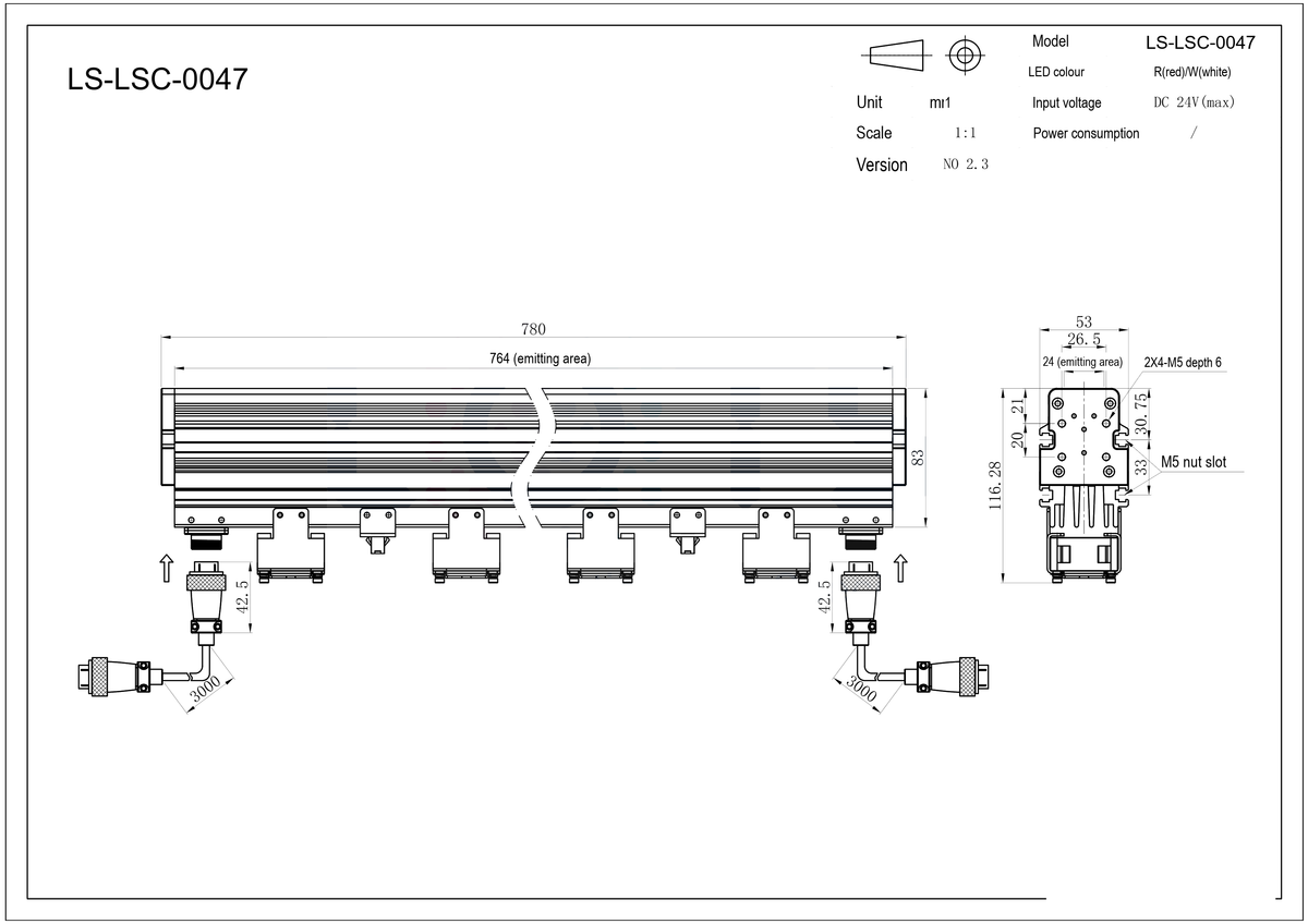 LS-LSC-0047 dimensions (mm)