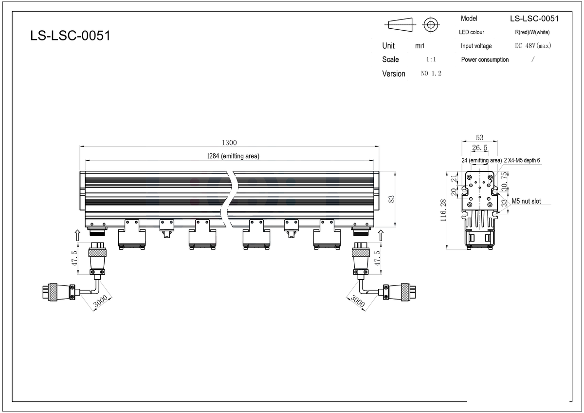 LS-LSC-0051 dimensions (mm)