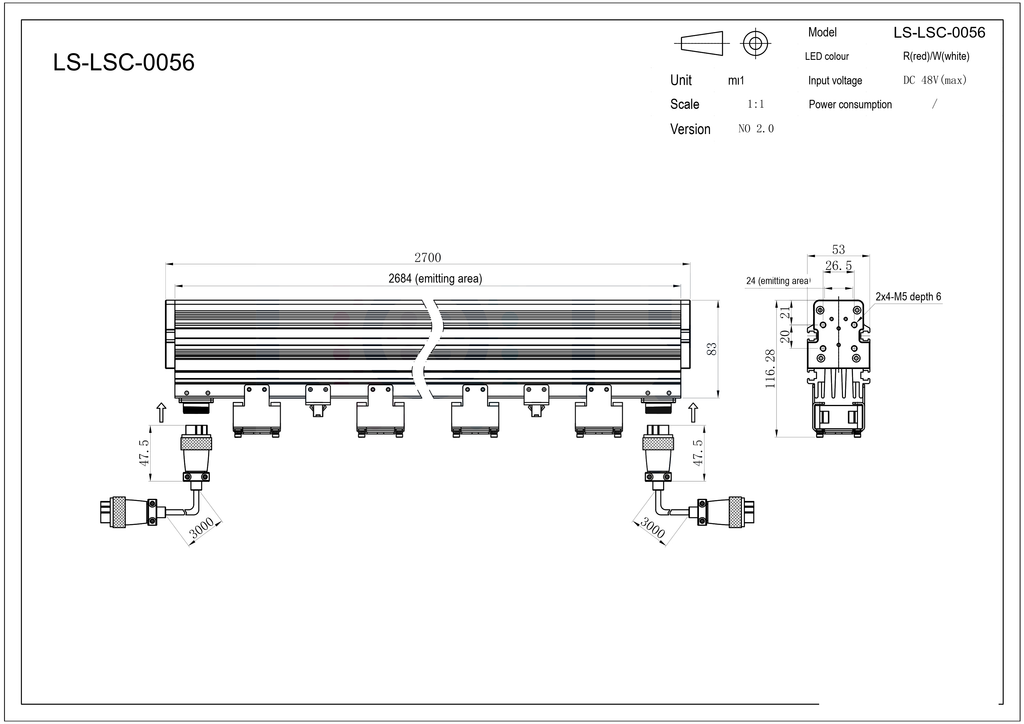LS-LSC-0056 dimensions (mm)