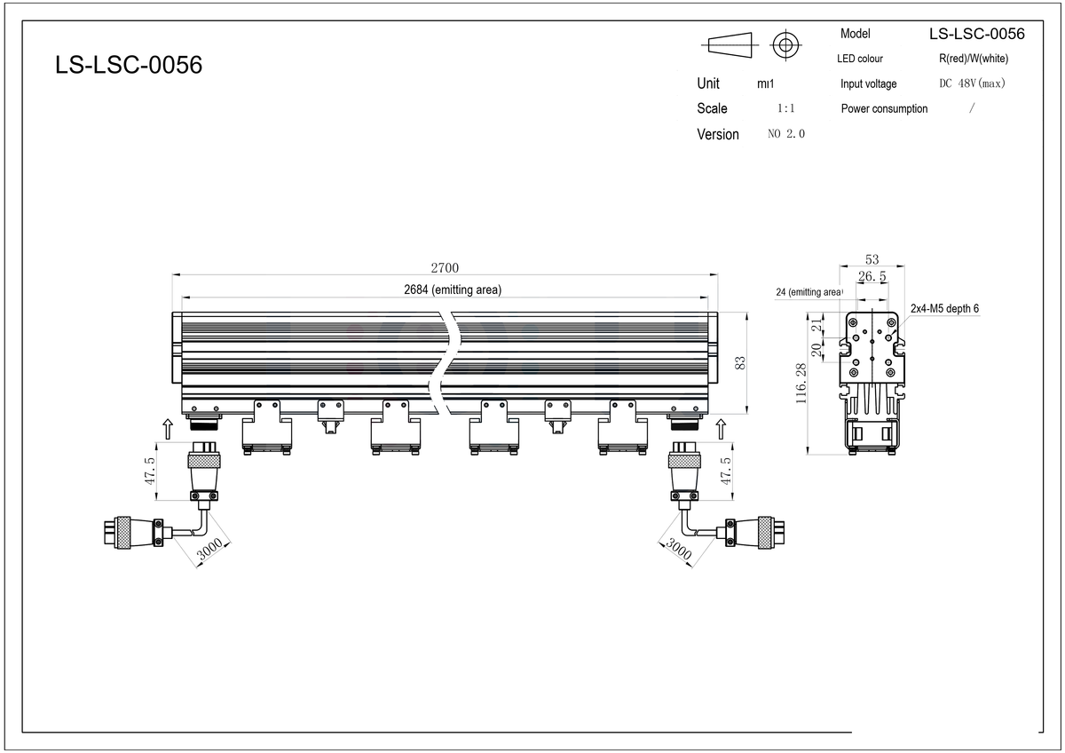 LS-LSC-0056 dimensions (mm)