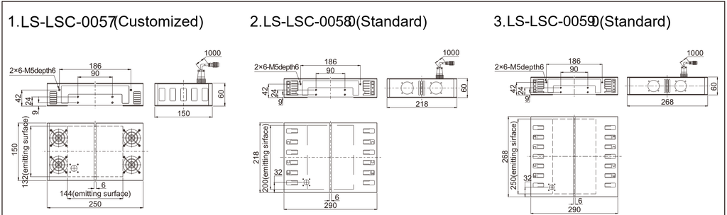 LS-LSC-0057 dimensions (mm)