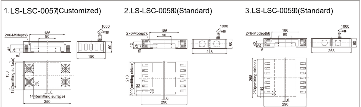LS-LSC-0057 dimensions (mm)