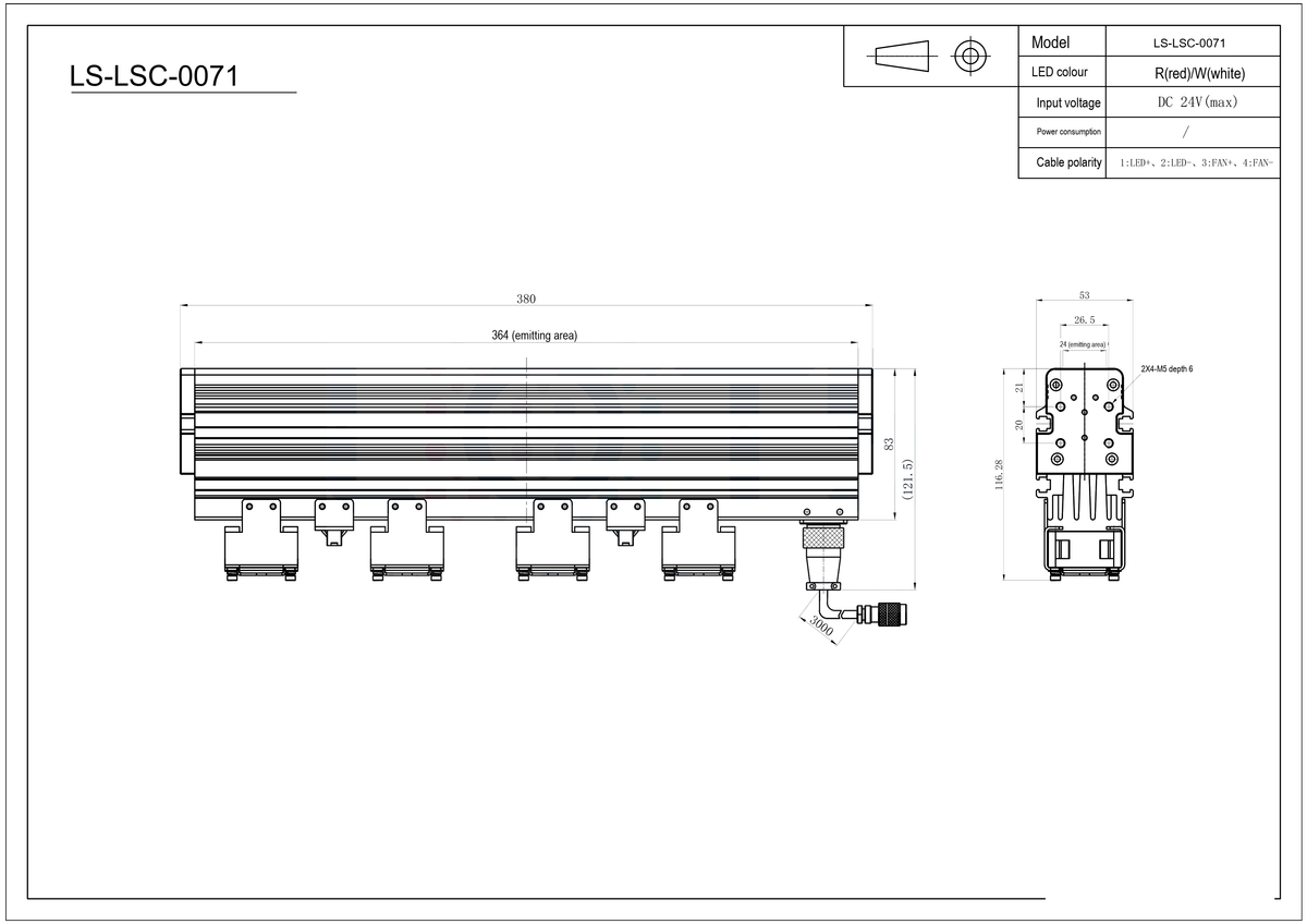 LS-LSC-0071 dimensions (mm)