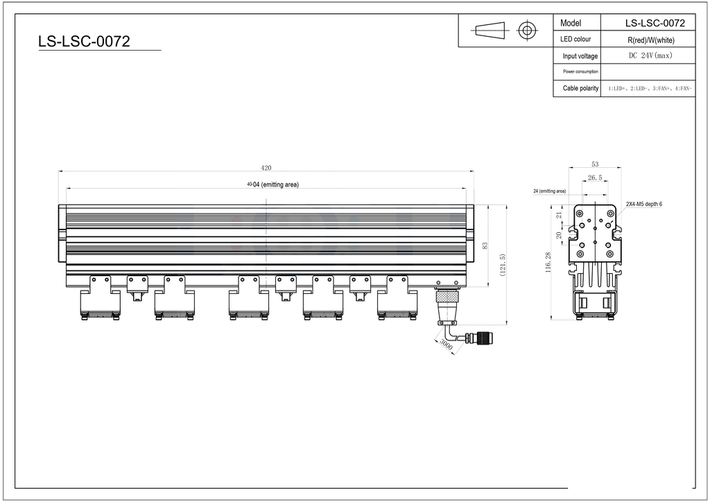 LS-LSC-0072 dimensions (mm)