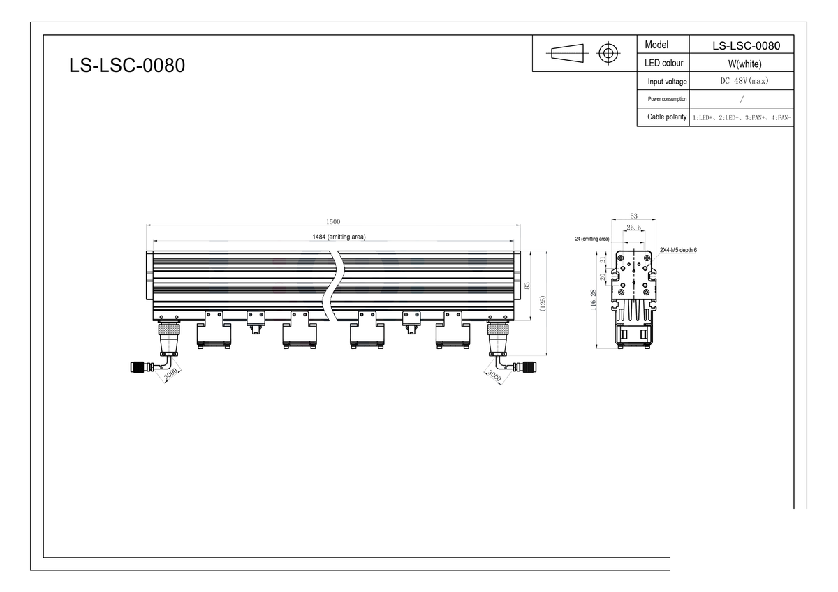 LS-LSC-0080 dimensions (mm)