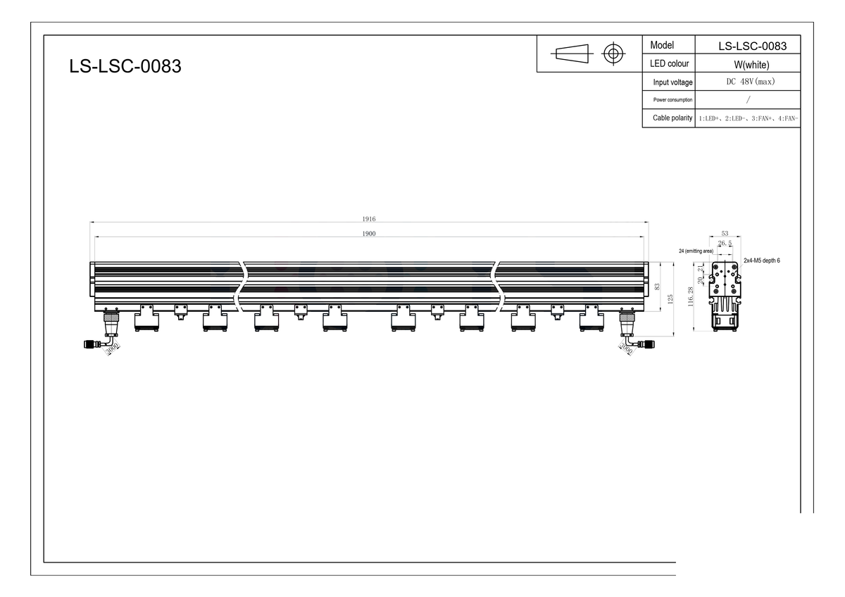 LS-LSC-0083 dimensions (mm)