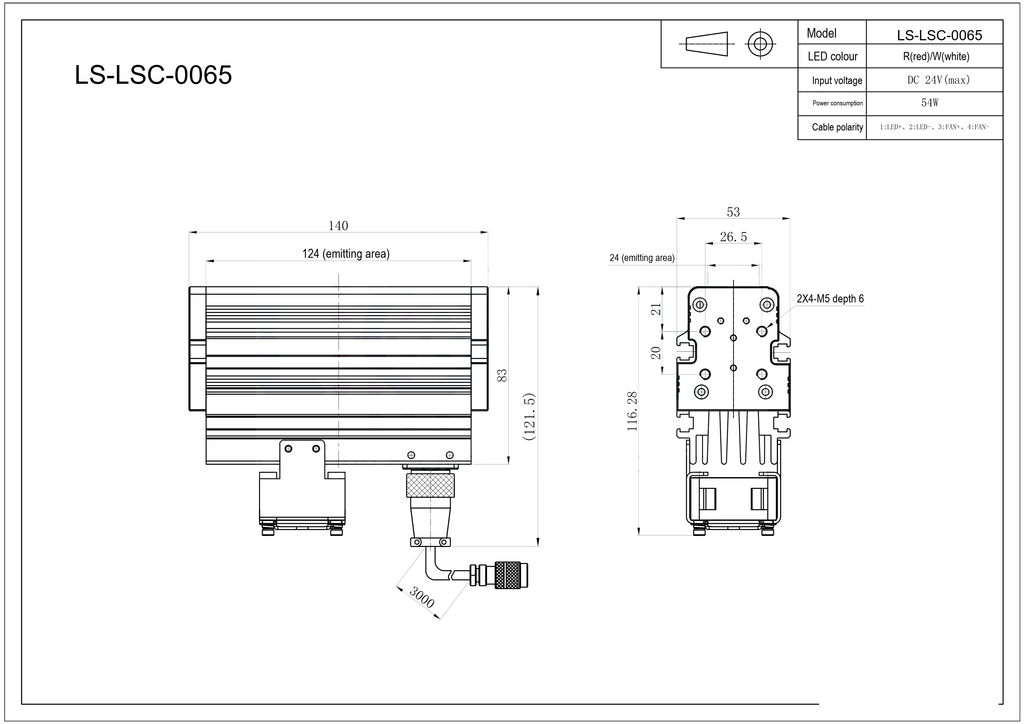 LS-LSC-0065 dimensions (mm)