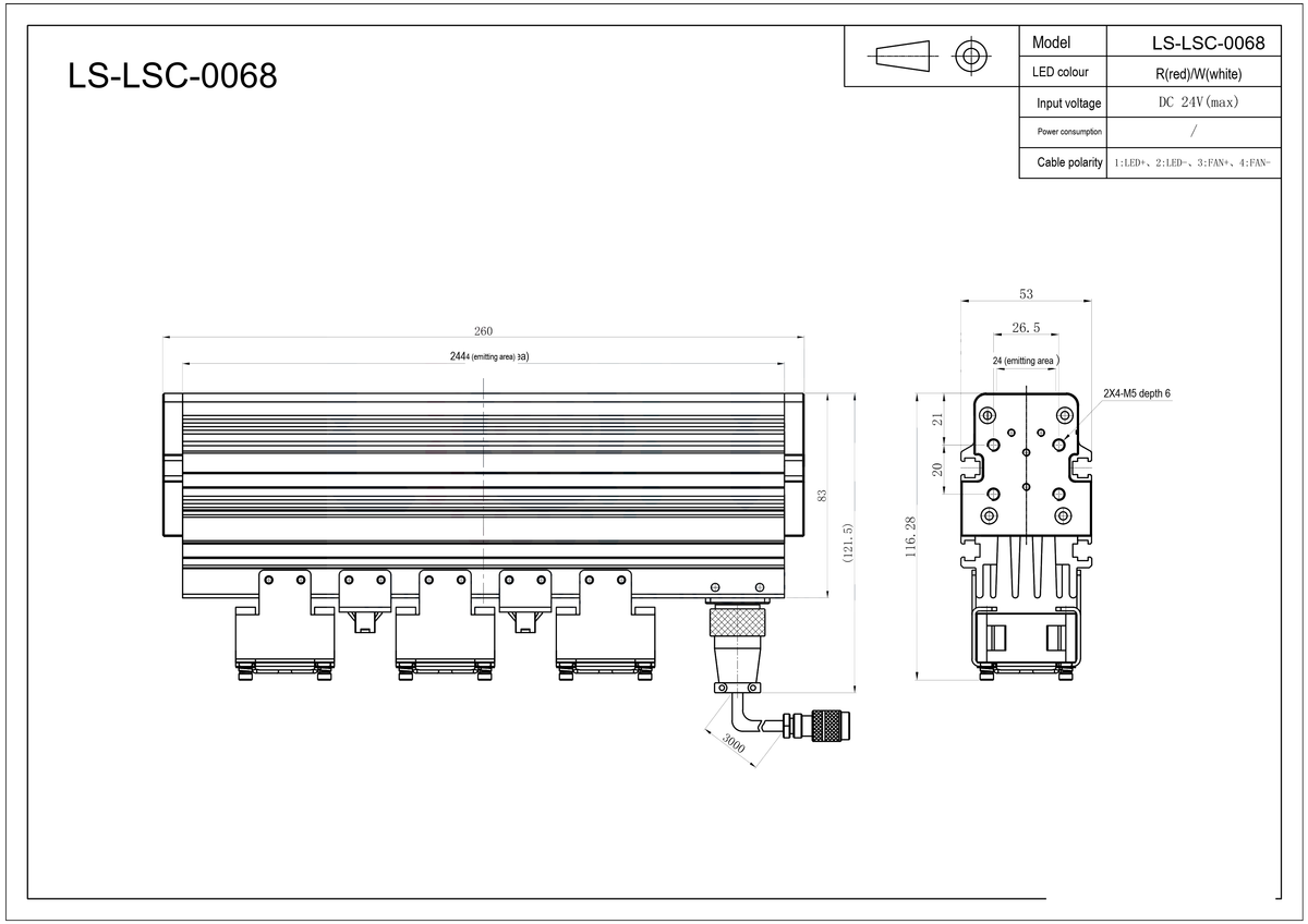 LS-LSC-0068 dimensions (mm)