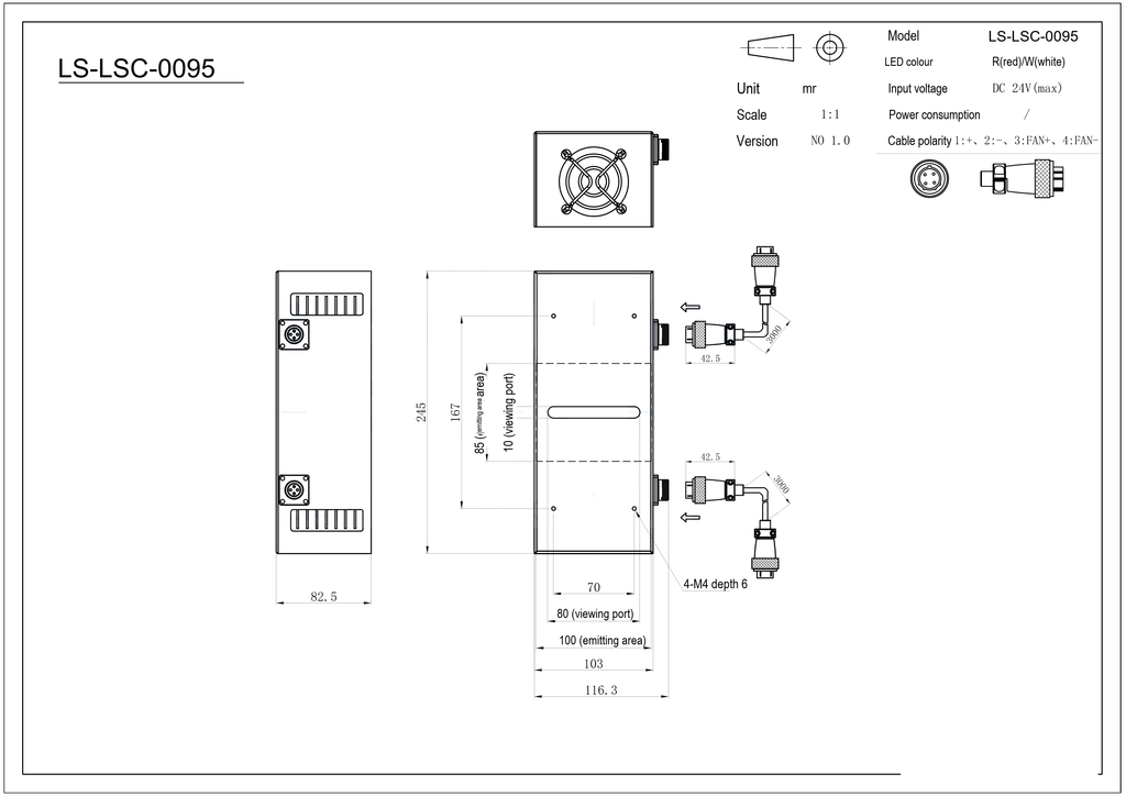 LS-LSC-0095 dimensions (mm)