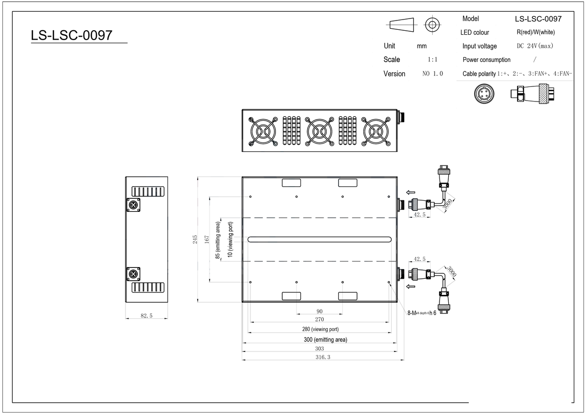 LS-LSC-0097 dimensions (mm)