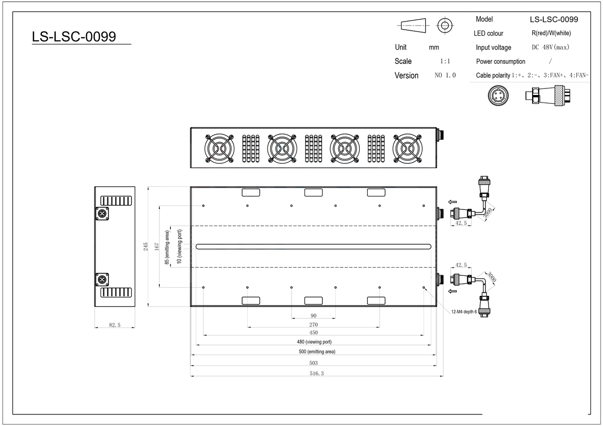 LS-LSC-0099 dimensions (mm)