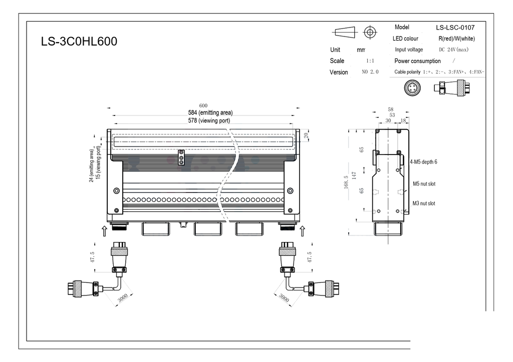 LS-LSC-0107 dimensions (mm)