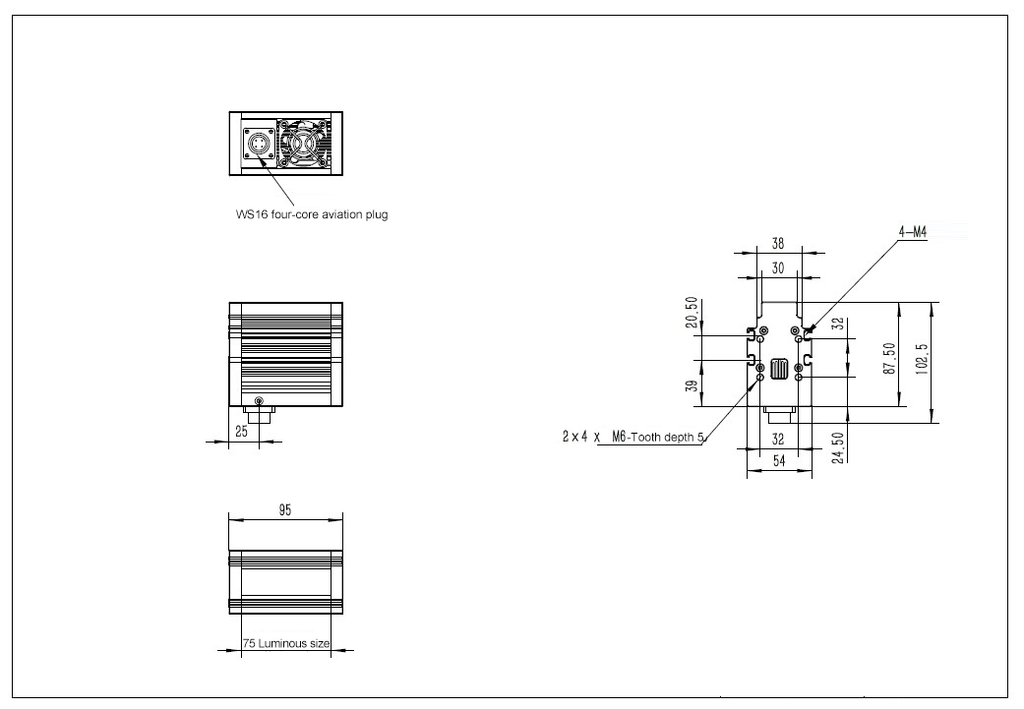 LS-LSC-0119 dimensions (mm)