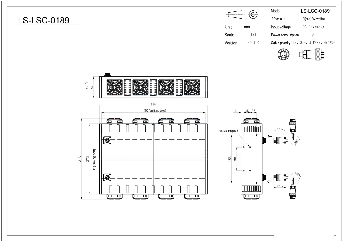LS-LSC-0189 dimensions (mm)
