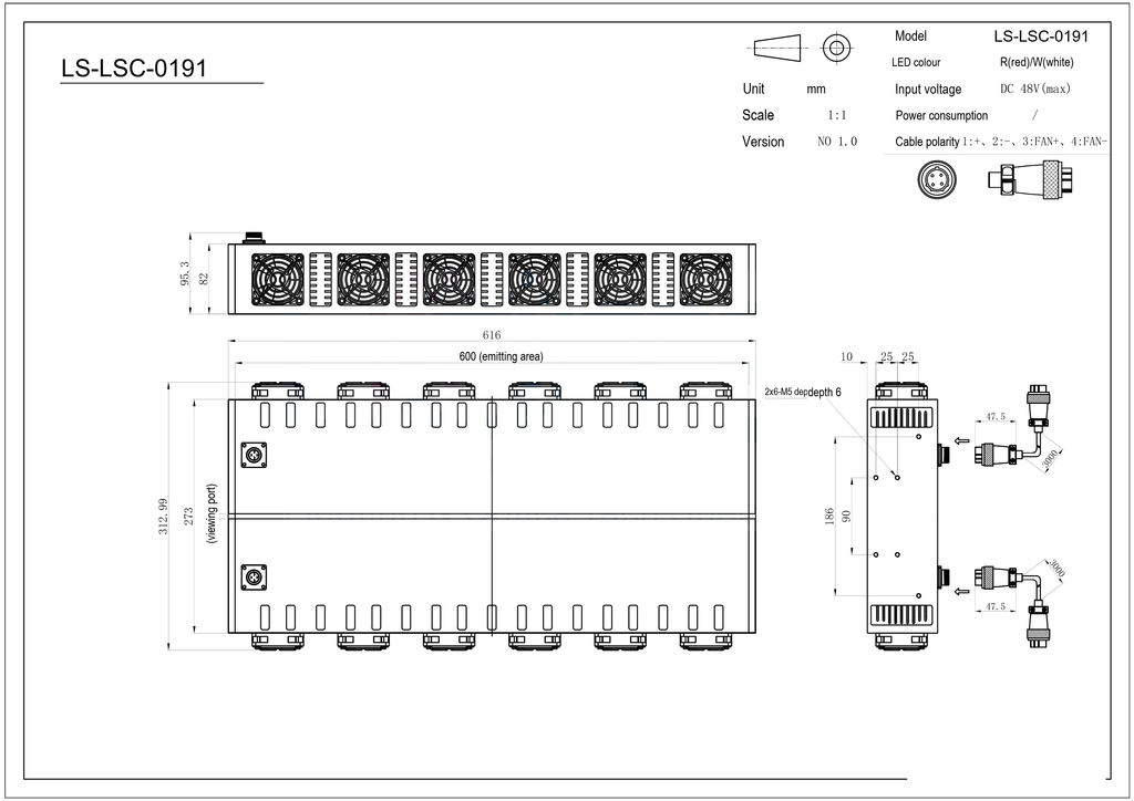 LS-LSC-0191 dimensions (mm)