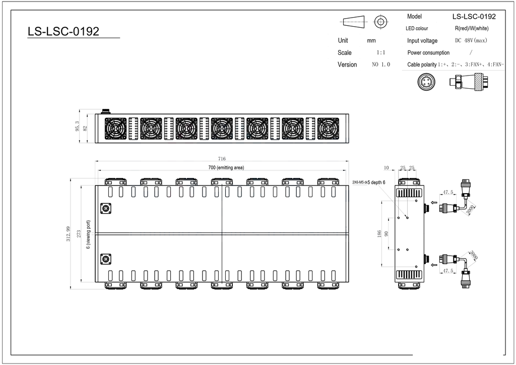 LS-LSC-0192 dimensions (mm)