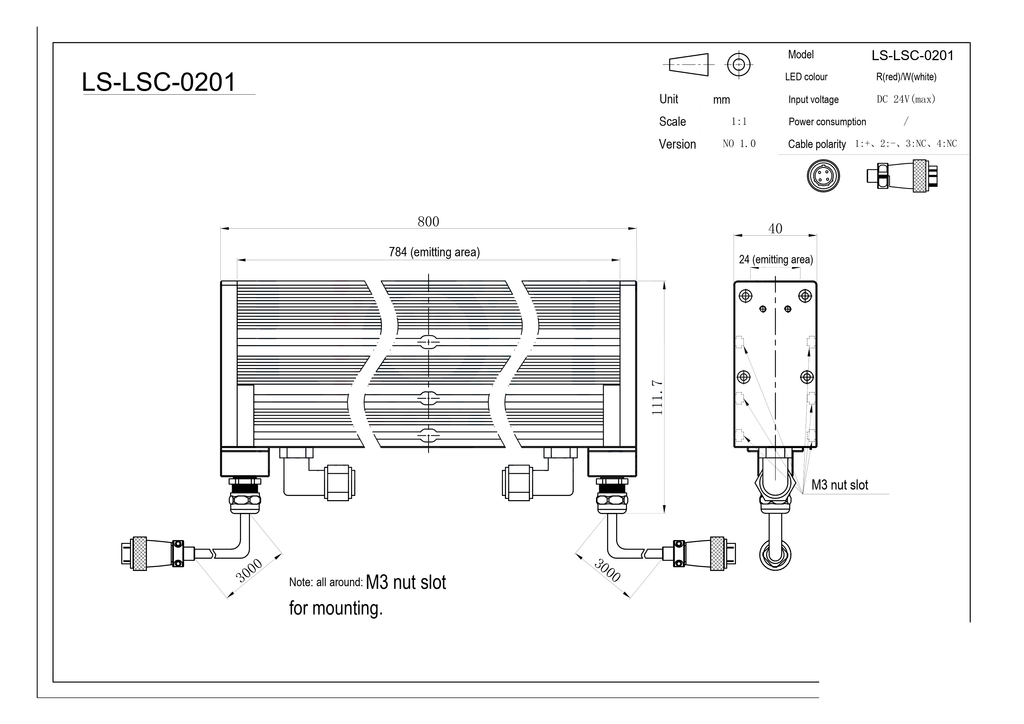 LS-LSC-0201 dimensions (mm)