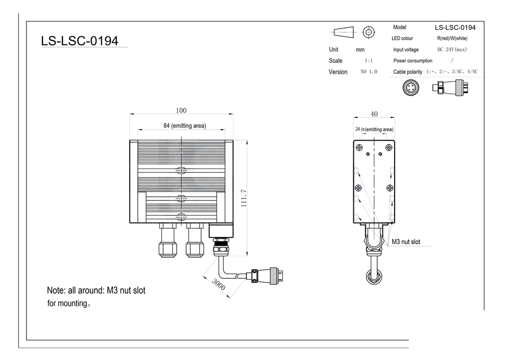 LS-LSC-0194 dimensions (mm)
