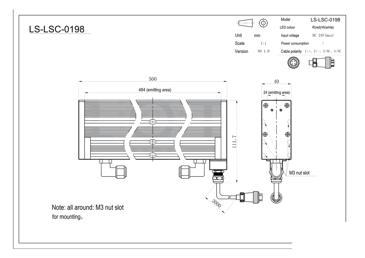 LS-LSC-0198 dimensions (mm)