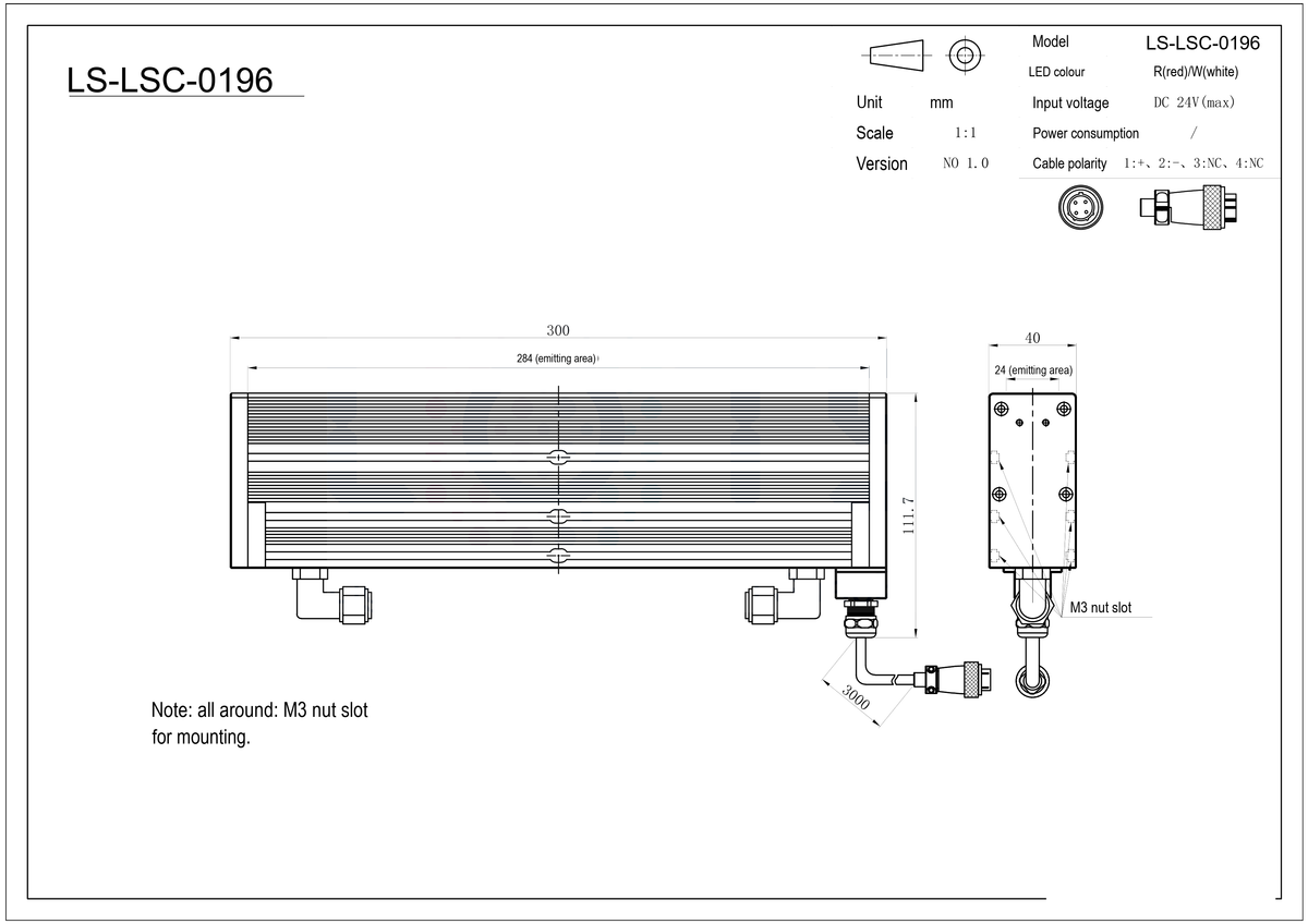 LS-LSC-0196 dimensions (mm)