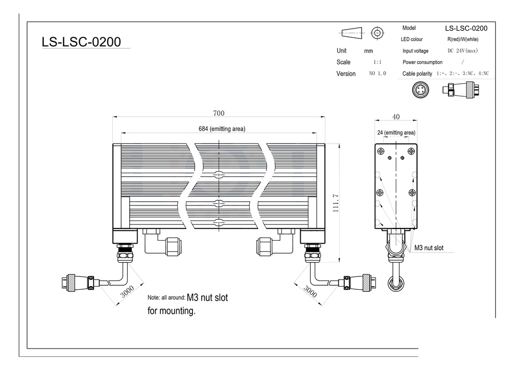 LS-LSC-0200 dimensions (mm)