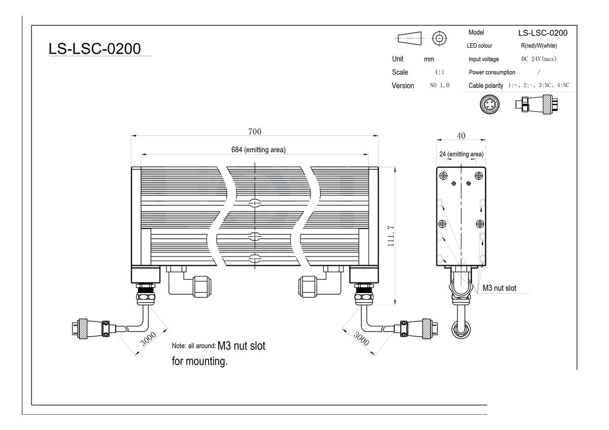 LS-LSC-0200 dimensions (mm)
