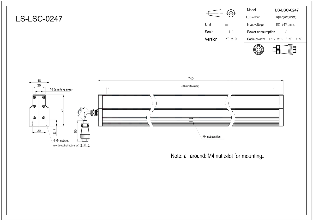 LS-LSC-0247 dimensions (mm)