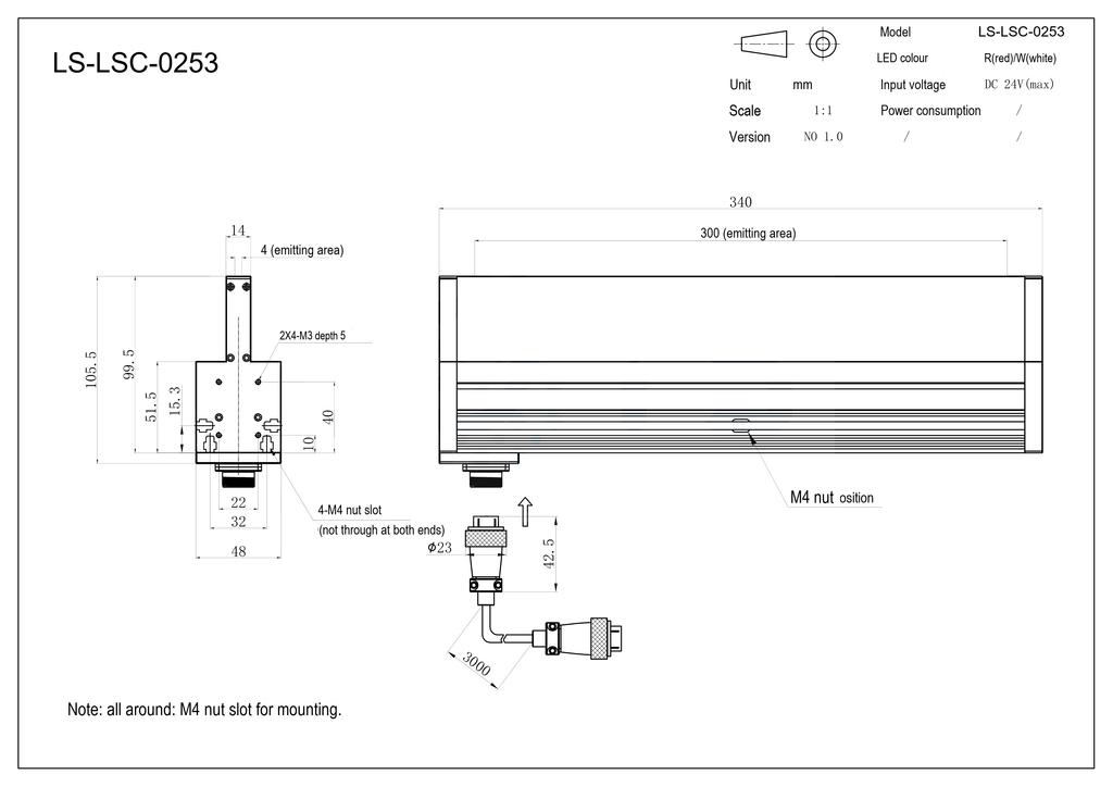 LS-LSC-0253 dimensions (mm)