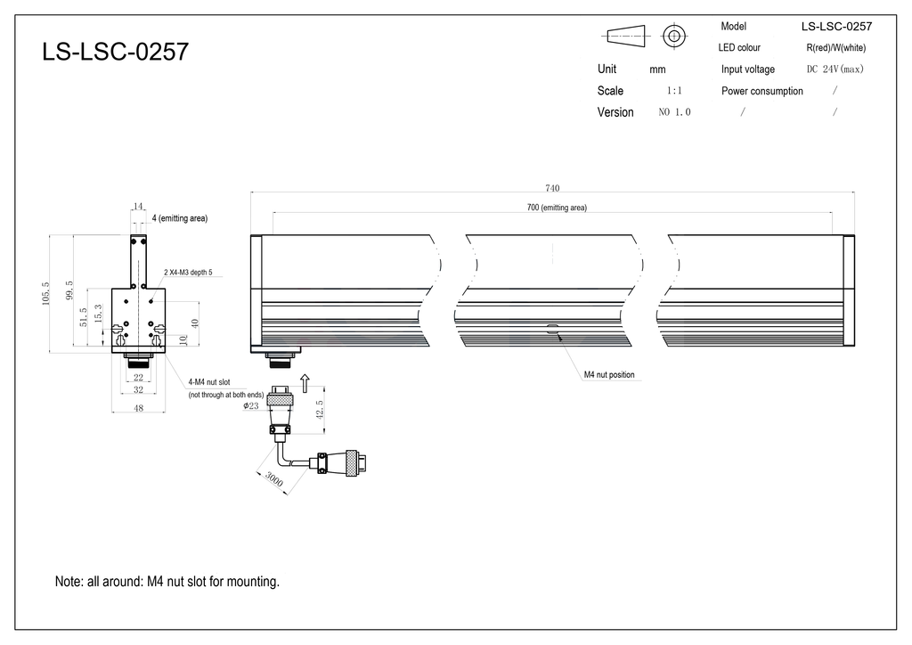 LS-LSC-0257 dimensions (mm)