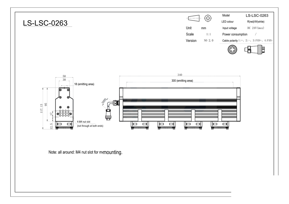 LS-LSC-0263 dimensions (mm)