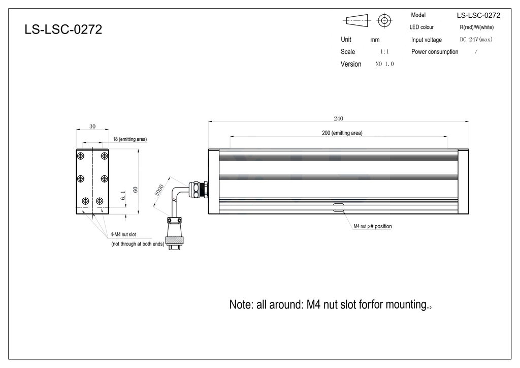 LS-LSC-0272 dimensions (mm)