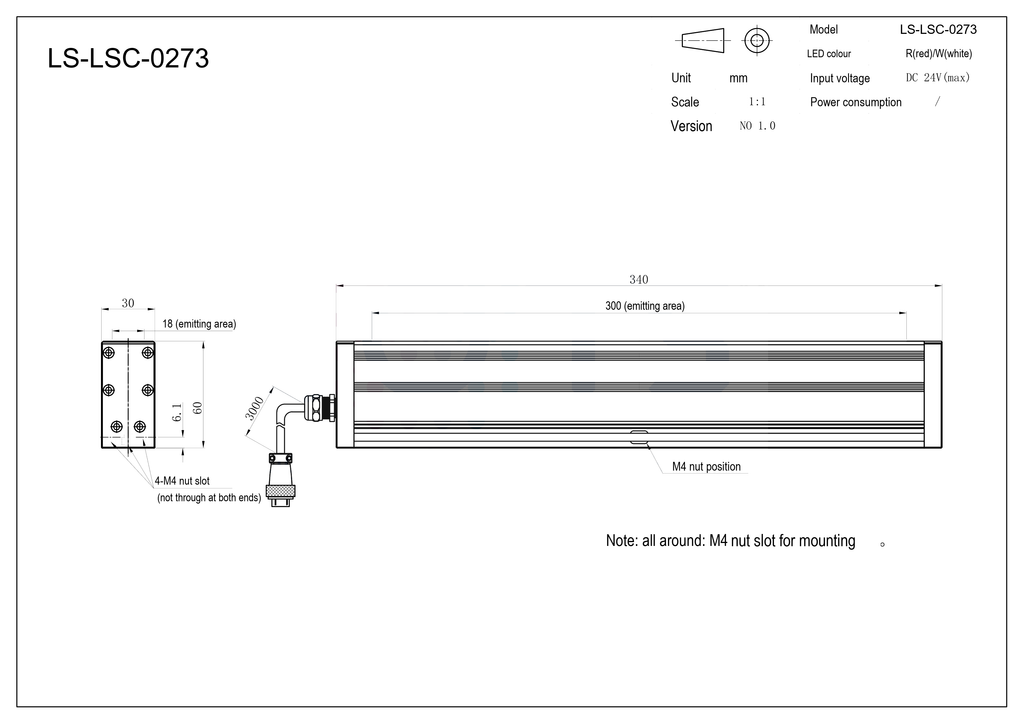 LS-LSC-0273 dimensions (mm)