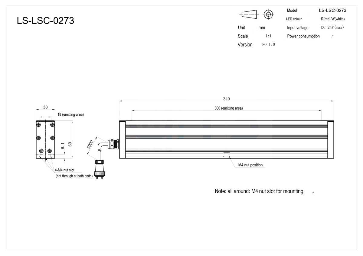 LS-LSC-0273 dimensions (mm)