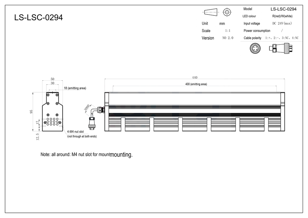 LS-LSC-0294 dimensions (mm)
