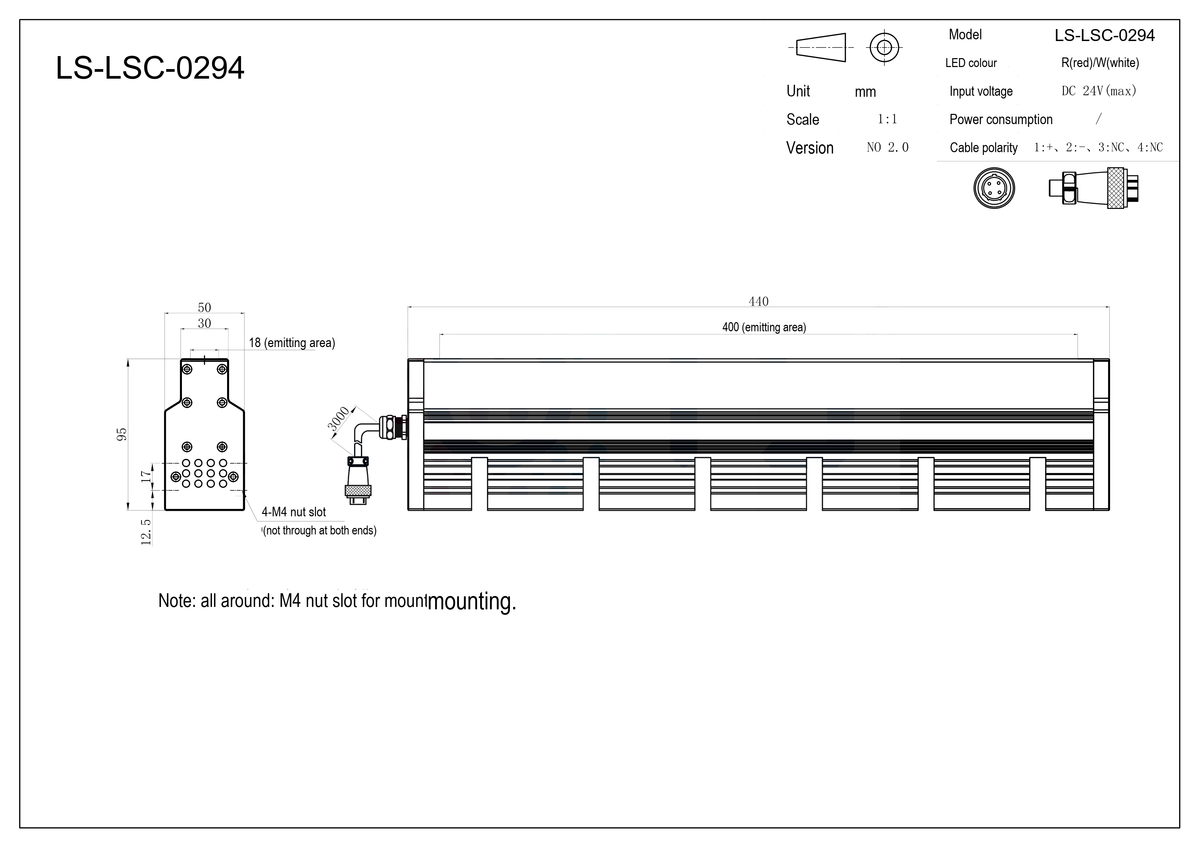 LS-LSC-0294 dimensions (mm)