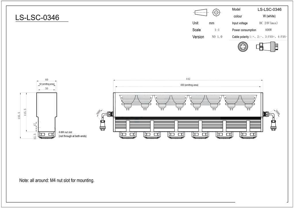LS-LSC-0346 dimensions (mm)