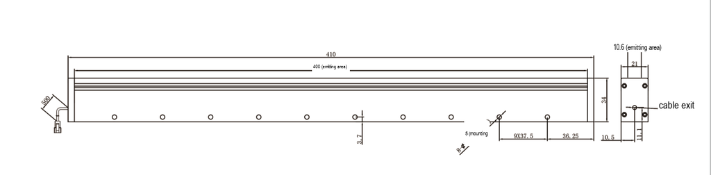 LS-LSC-0372 dimensions (mm)