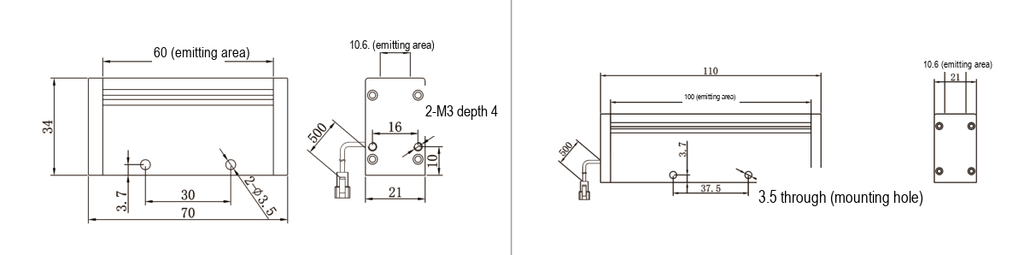 LS-LSC-0361 dimensions (mm)