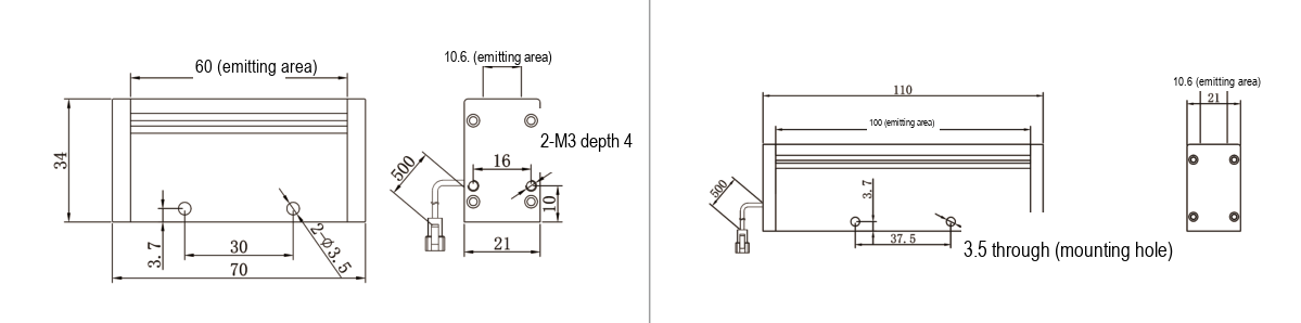 LS-LSC-0361 dimensions (mm)