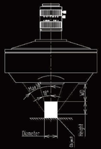 LS-RF3601A dimensions (mm)