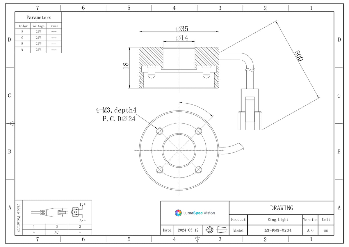 LS-RNG-0234 dimensions (mm)