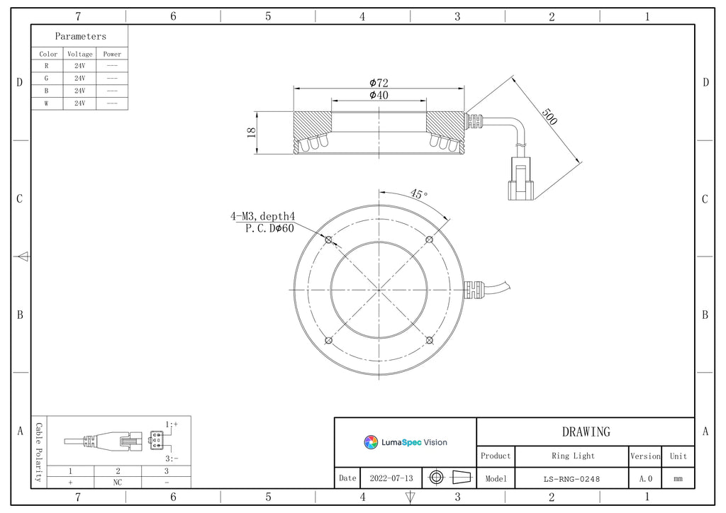 LS-RNG-0248 dimensions (mm)