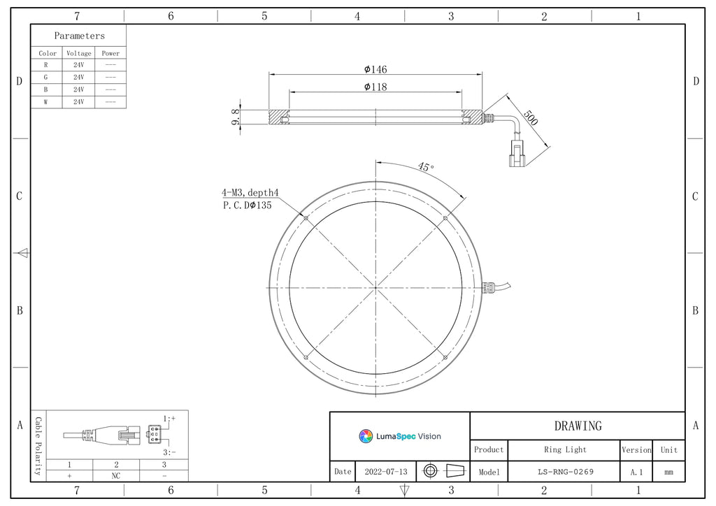 LS-RNG-0269 dimensions (mm)