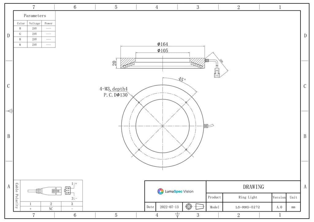 LS-RNG-0272 dimensions (mm)